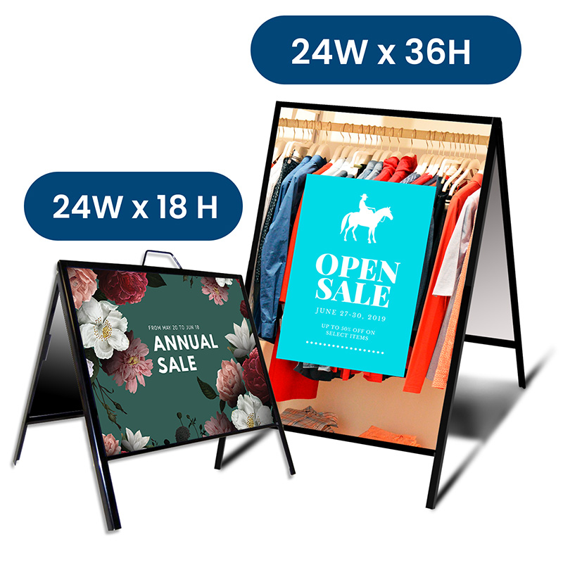 a frame signs from Sinalite