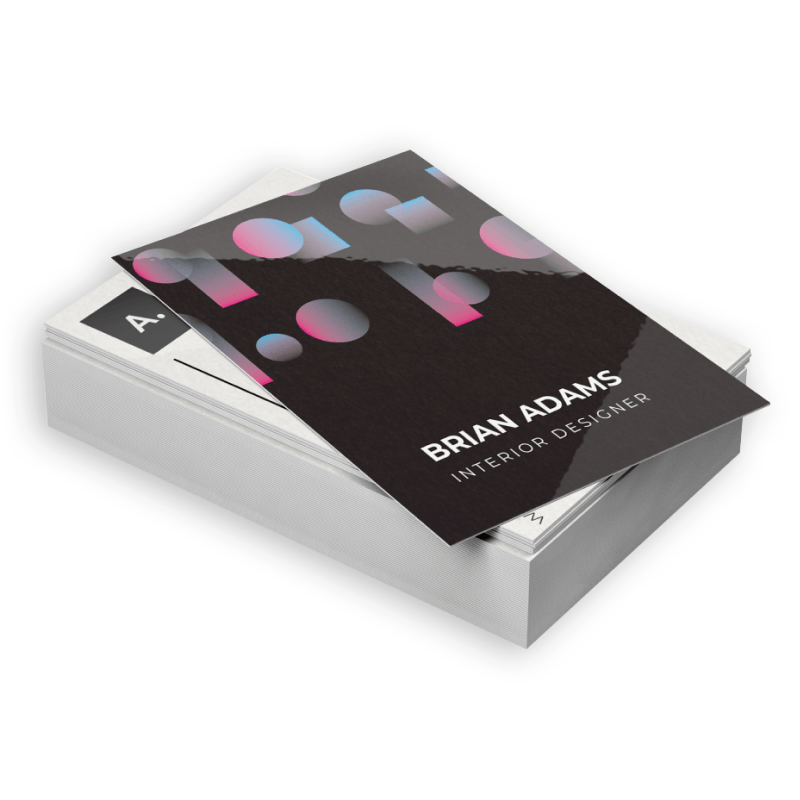 business cards 14pt uv from Sinalite