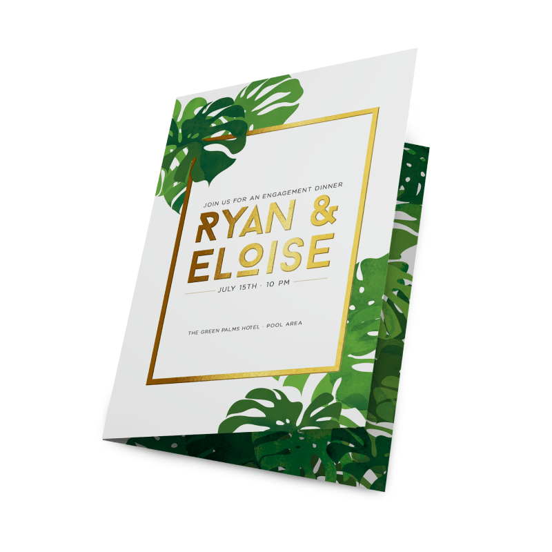 metallic foil greeting cards from Sinalite